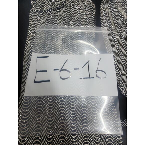 Onyx Nite Womens Long Sleeve Sparkly Silver Long Sleeve Open Front Cardigan - Picture 10 of 10